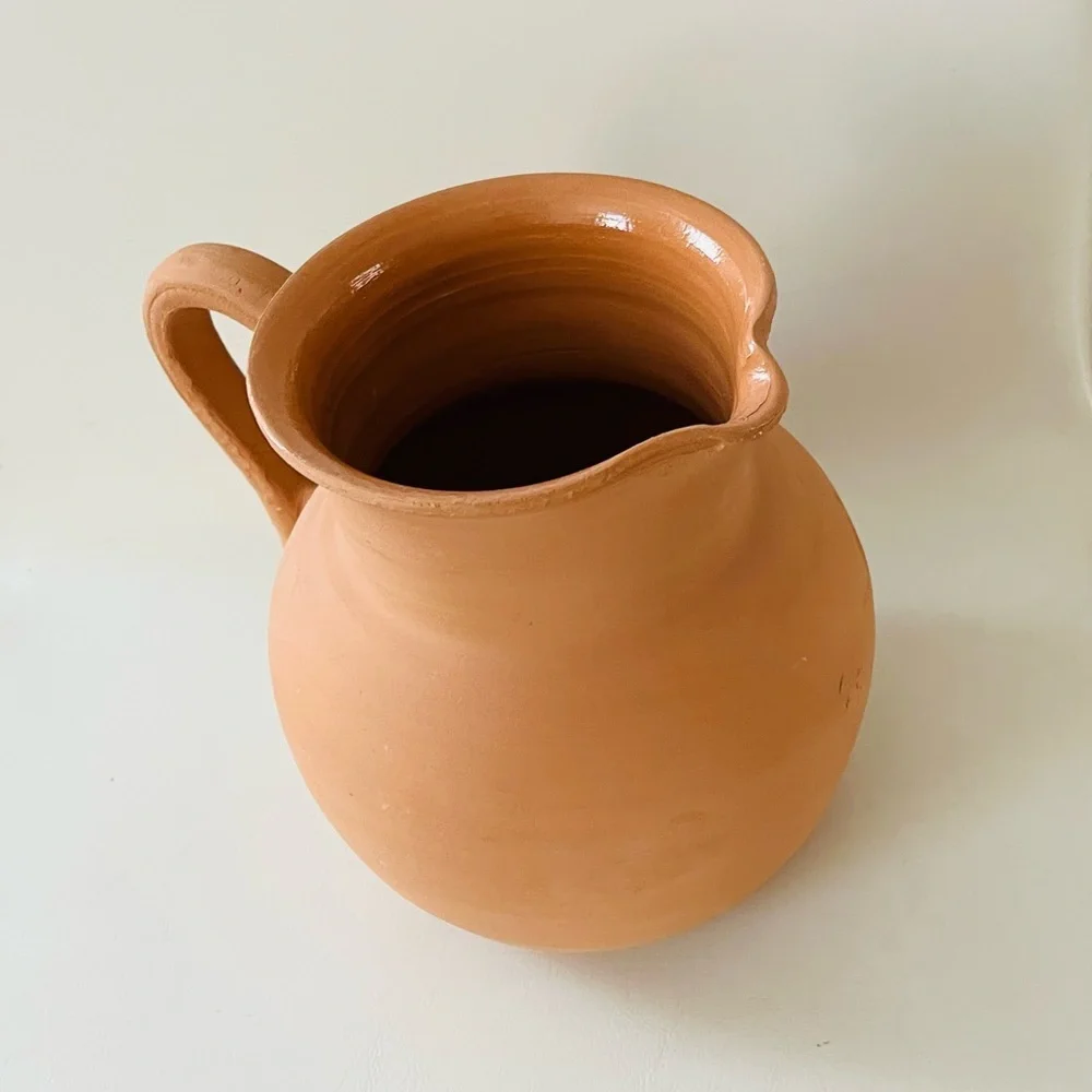 Terracotta Sun Motif Pitcher from Italy - Picture 12 of 15